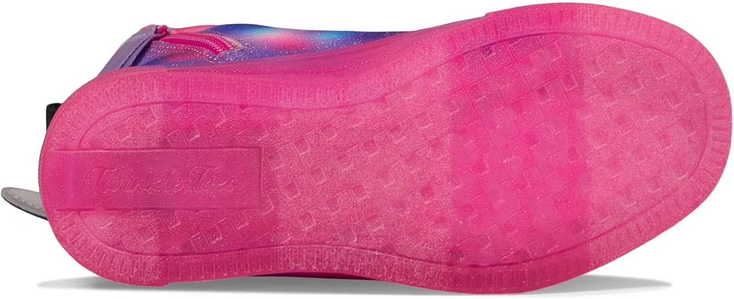 Детские кроссовки для девочек с блестками Twinkle Sparks Ice-Flutter Glitz Skechers, Black/Multi — фото 4
