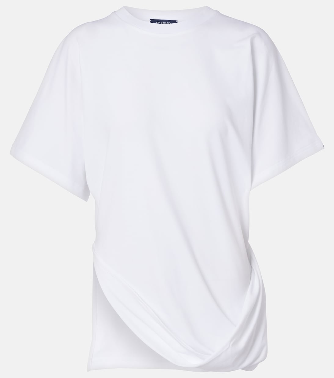 

Асимметричная футболка Keras из хлопковой смеси Sportmax, BIanco Ottico
