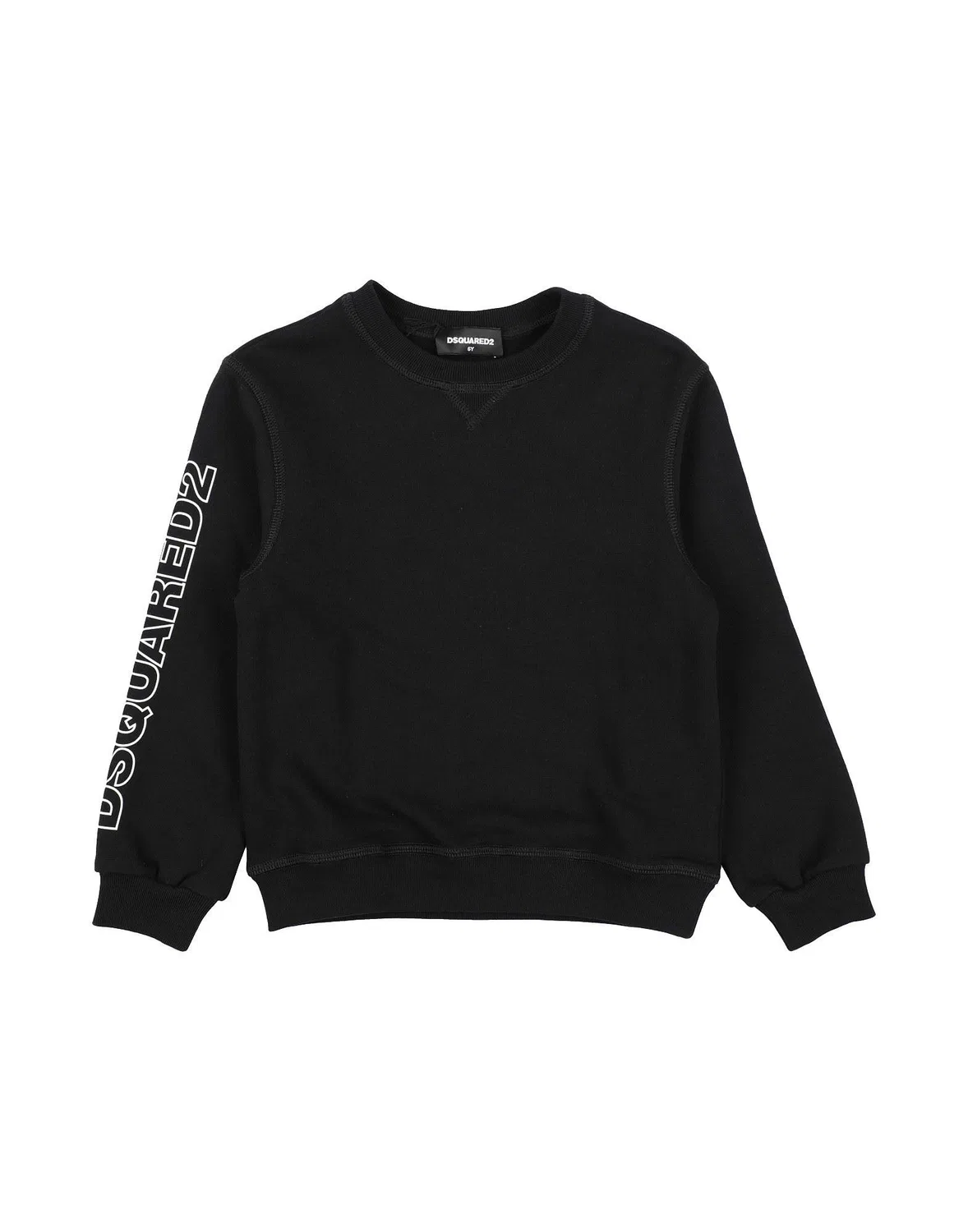 Детское худи с длинным рукавом Dsquared2, черный