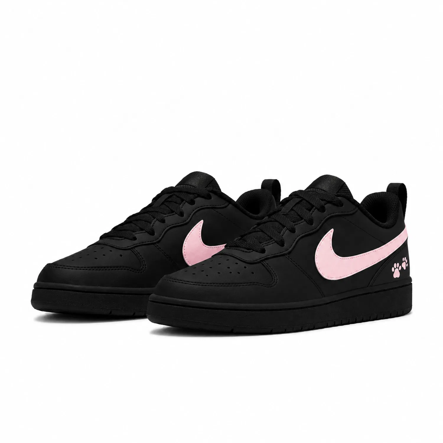 Детские кроссовки для скейтбординга с низким верхом Nike Court Borough 2, Black — фото 4