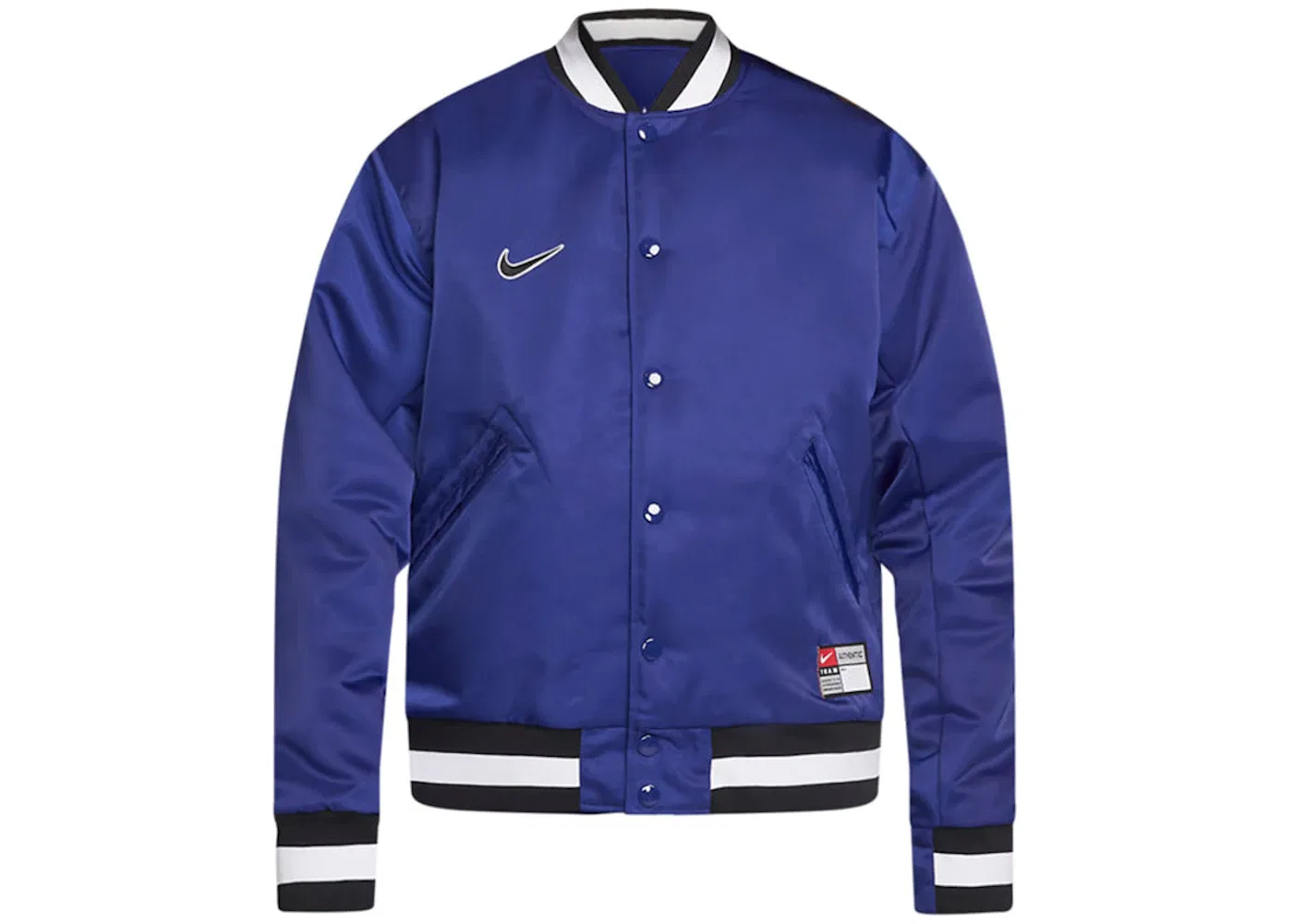 Мужская куртка-бомбер с принтом Nike SB x MLB Varsity Jacket Nike, Deep Royal Blue/Black/White/White