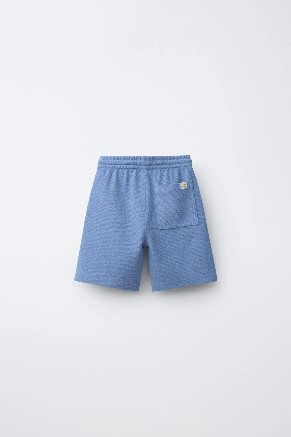 Шорты-бермуды в деревенском стиле ZARA, Blue — фото 2