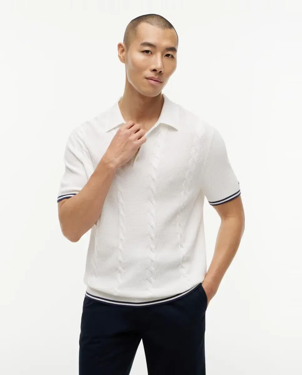 Мужской джемпер с косами Tommy Hilfiger, Blanco Roto