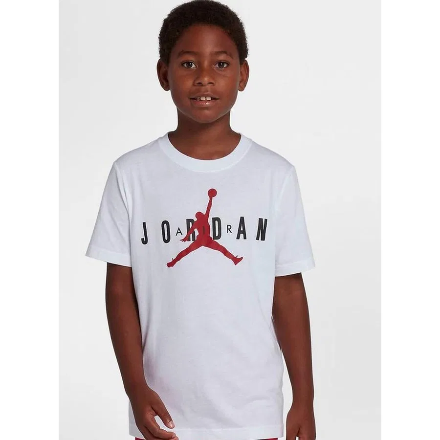 Детская футболка с коротким рукавом Jordan Nike, Белый