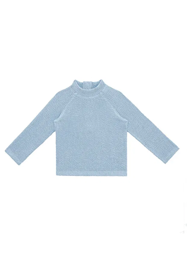 Детский для девочек комплект купальника с длинным рукавом UV protection Sand Mother, Pure Blue — фото 2