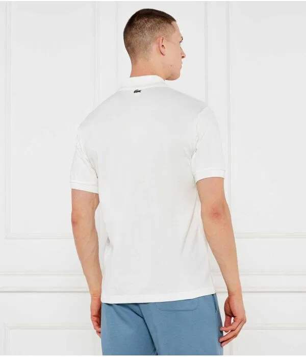Мужское поло с коротким рукавом Lacoste, Цвет Bianco — фото 3