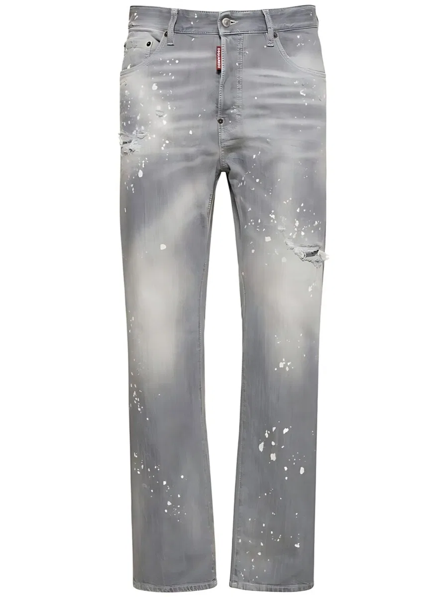 Джинсы DSQUARED2 Slim fit серого цвета — фото 2