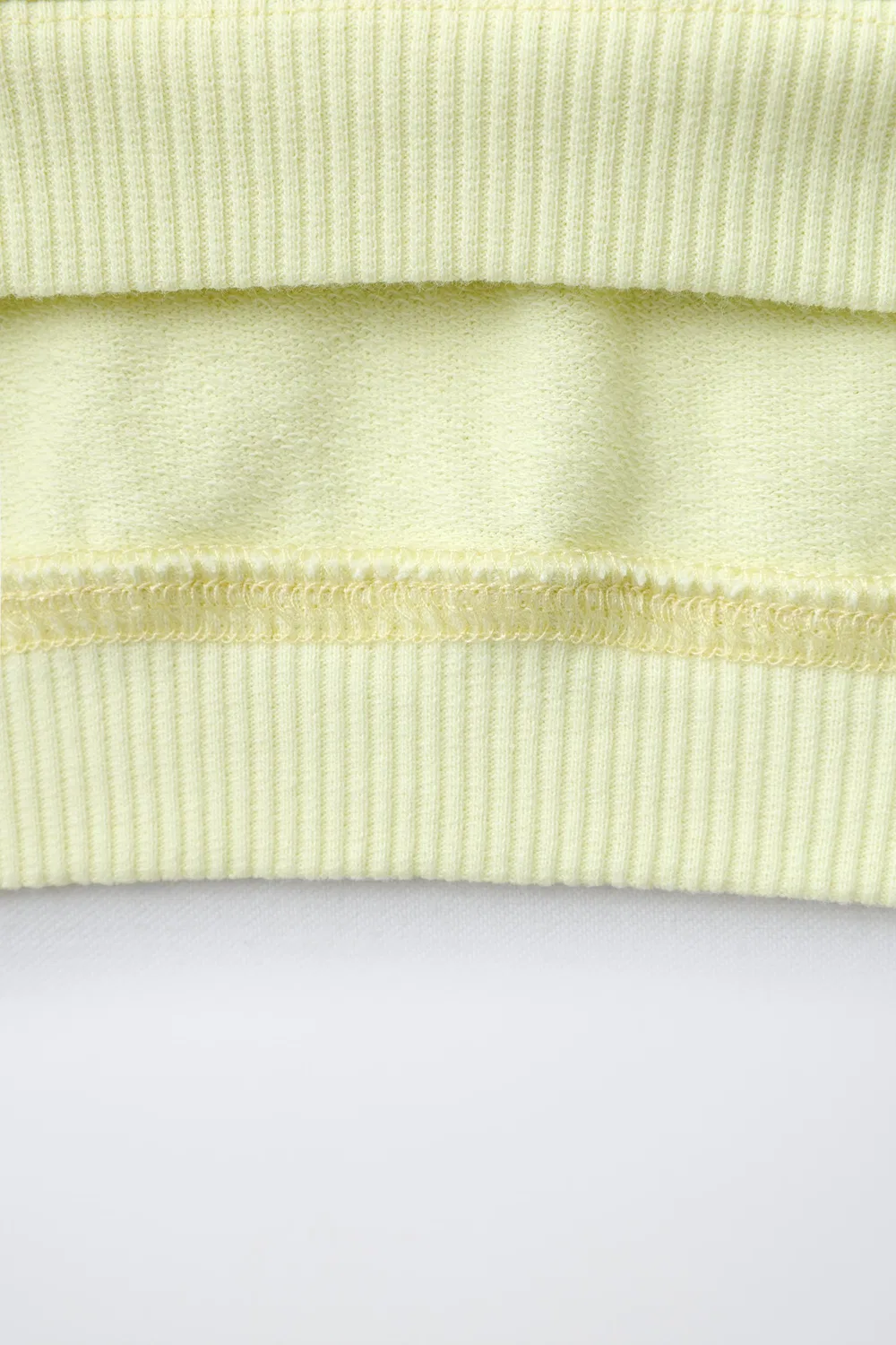Однотонная толстовка оверлока ZARA, Lime — фото 4