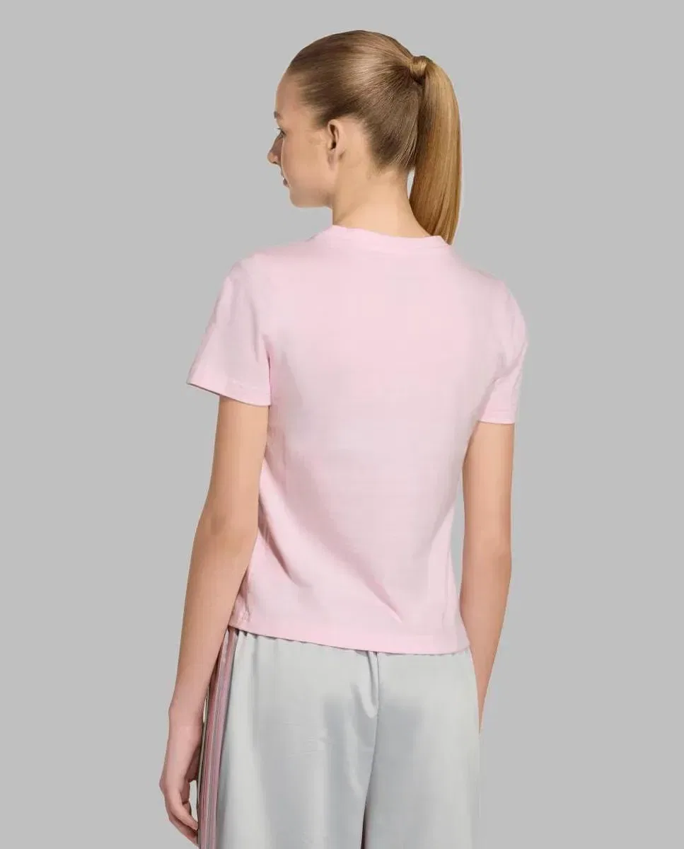 Детская футболка для девочек сатиновая Seasonals Satin adidas, Rosa — фото 2