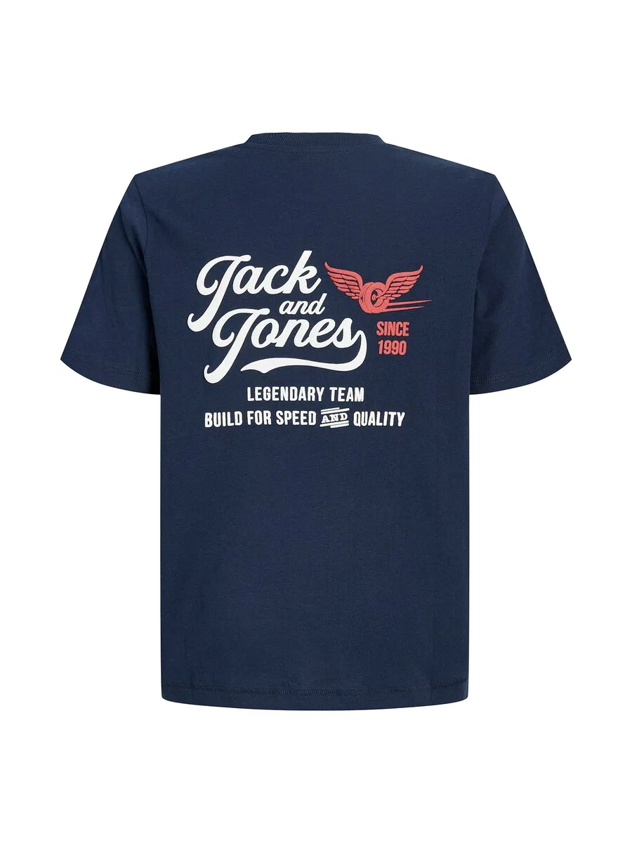 Детская футболка 'JJLEGEND' темно-синего цвета Jack & Jones Junior — фото 2