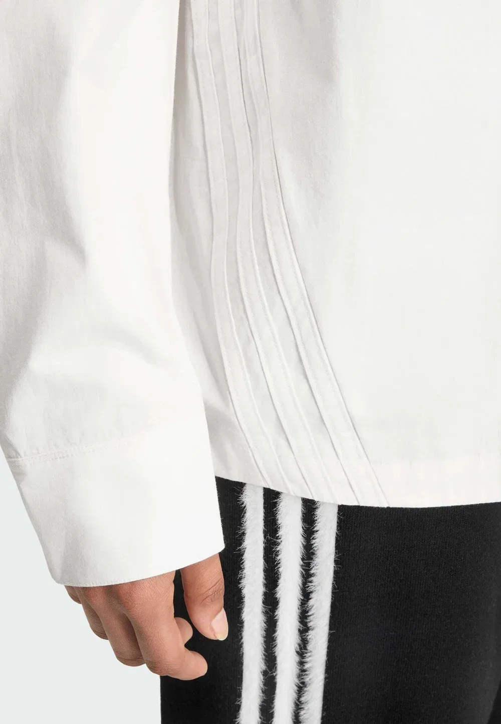 Рубашка в три полоски - блузка на пуговицах Adidas Originals, Cloud White Cloud White — фото 3