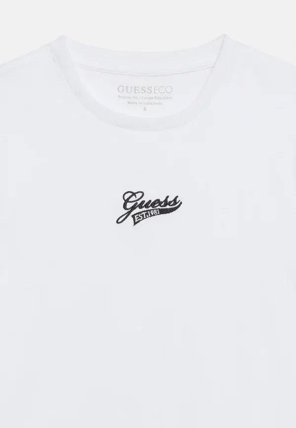 Детская и подростковая базовая футболка Guess, белый — фото 4
