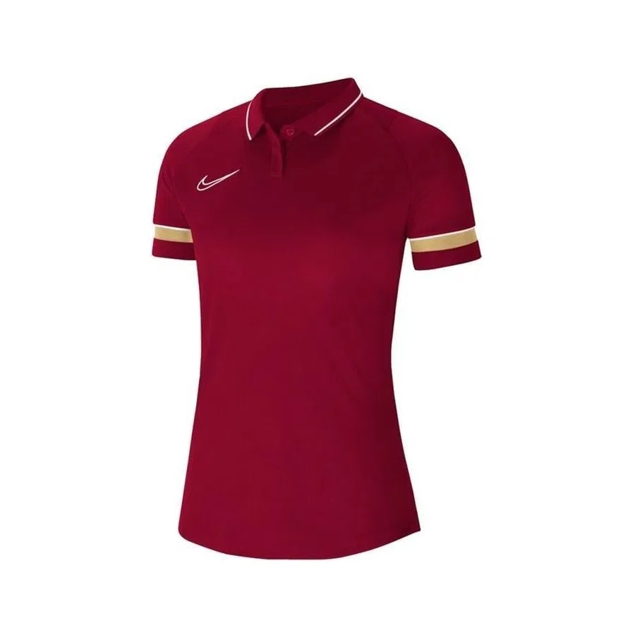 Женское поло с длинным рукавом Dri-Fit Nike, Бордовый