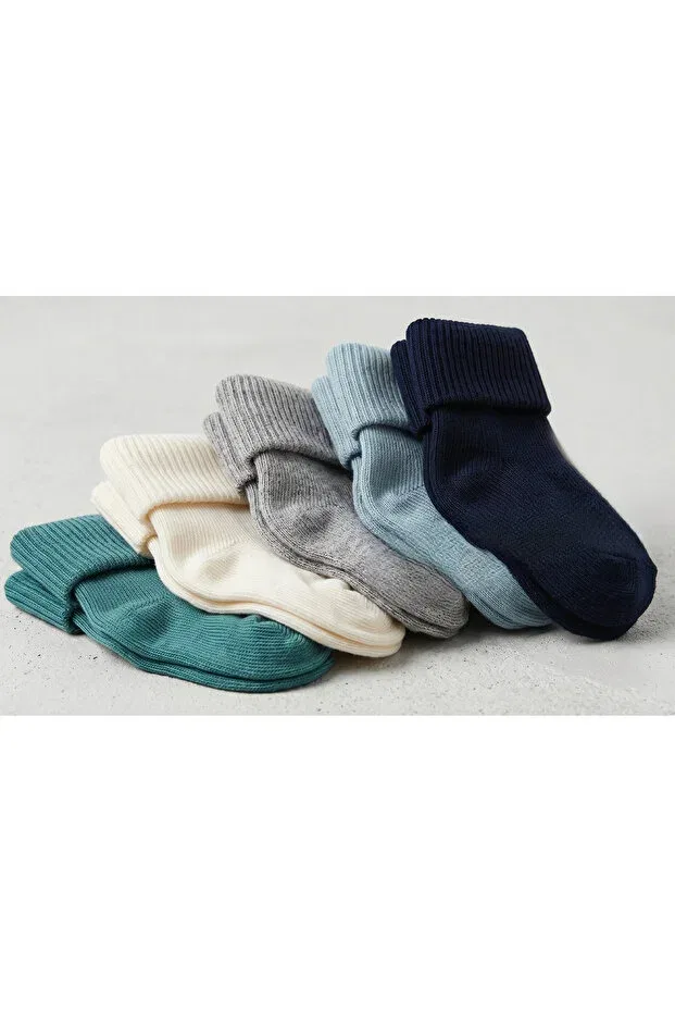 Детские носки для новорожденных органические с подарком коробка Petite Modern Comfort, Green