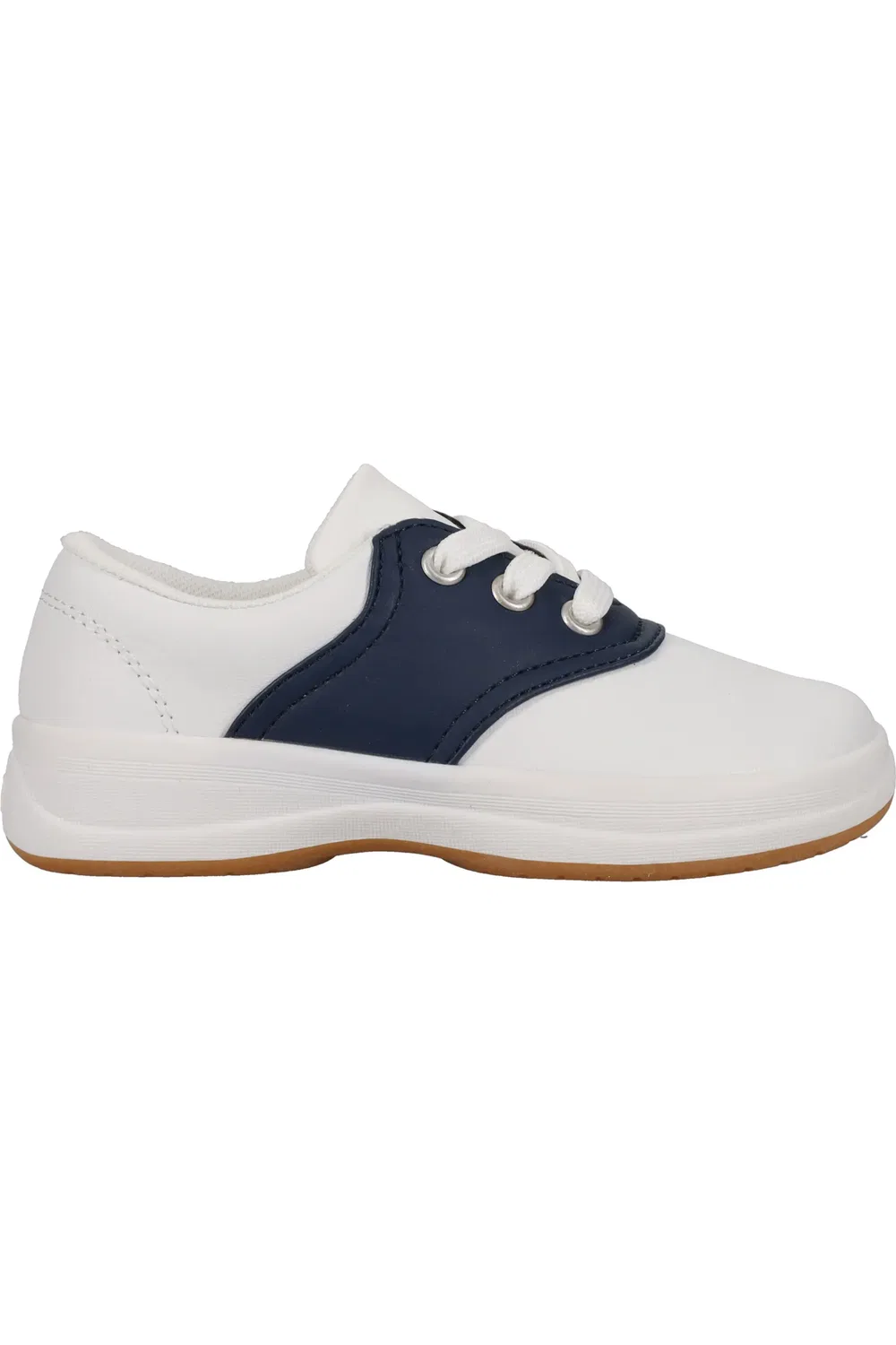 Детские кеды на шнуровке School Days Keds, белый/темно-синий — фото 3