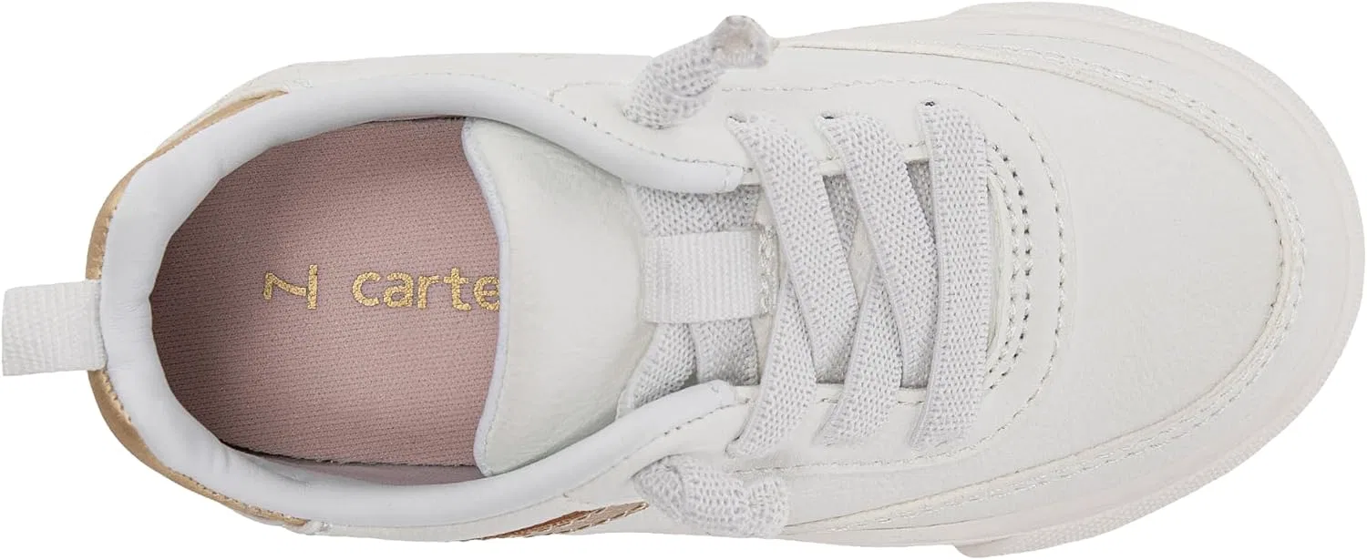 Детские кроссовки для мальчиков Arianna Carter's, White/Gold — фото 4