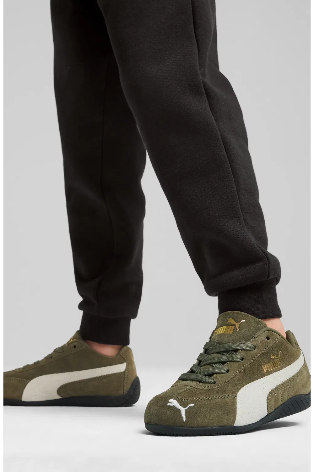 Детские кеды на шнуровке Speedcat PUMA, Loden Green-Puma White — фото 4
