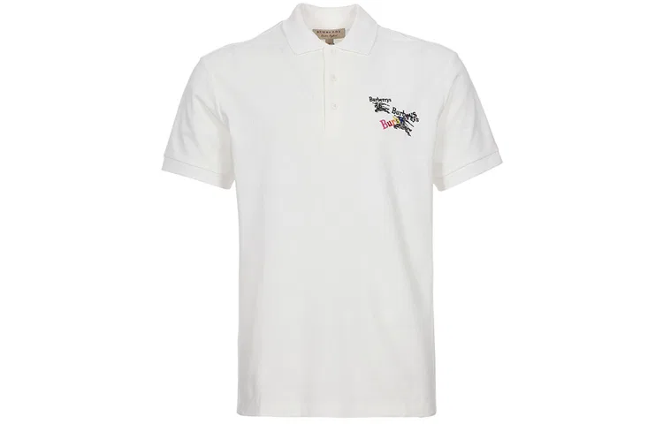 Мужское поло с коротким рукавом Burberry, White