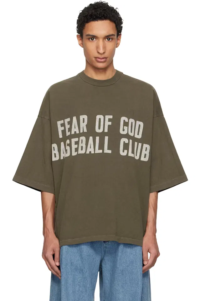 Футболка бейсбольного клуба Коричневый Fear Of God