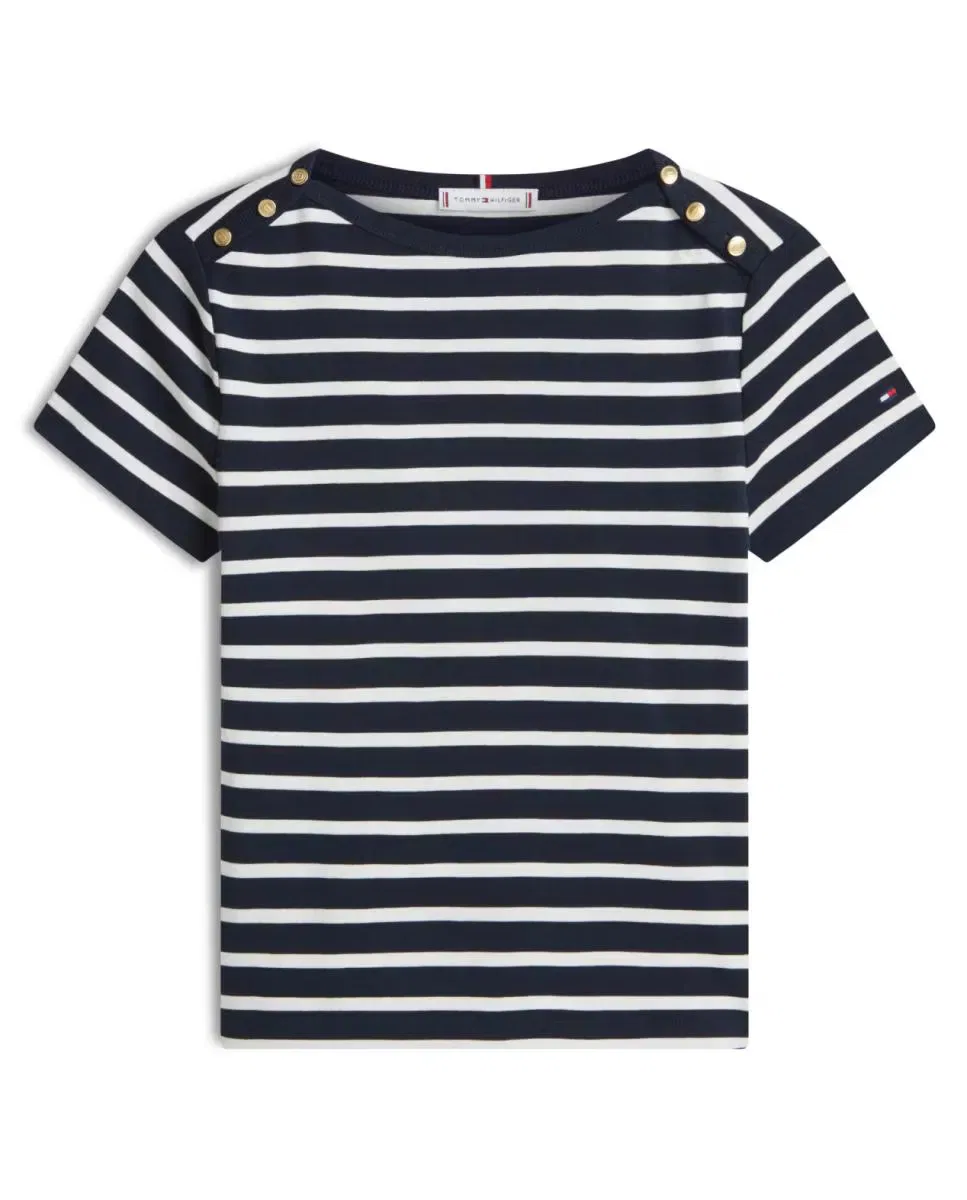 Женская футболка с длинным рукавом Tommy Hilfiger, Azul Marino