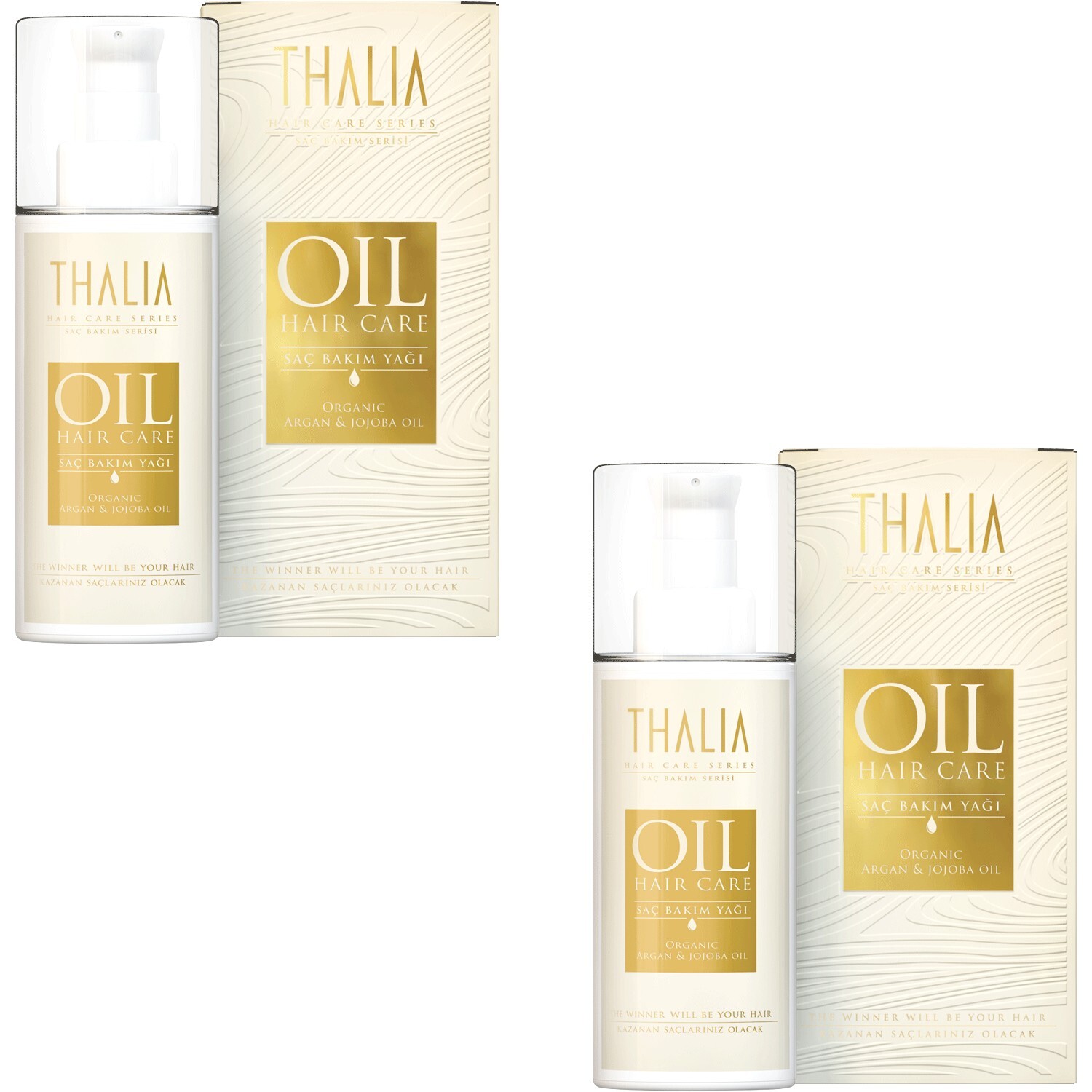 

Масло для ухода за волосами Thalia Organic Argan and Jojoba, 2 тюбика по 75 мл