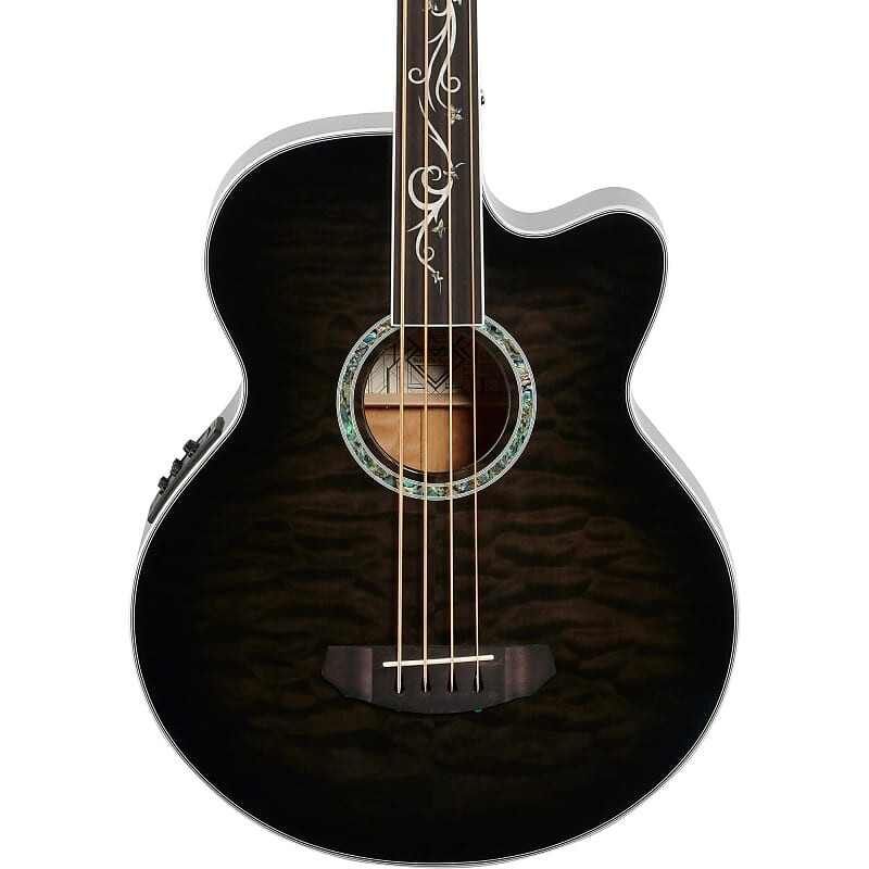 

Басс гитара Michael Kelly Dragonfly 4 Fretless Acoustic-Electric Bass Guitar, Pau Ferro, Smoke Burst