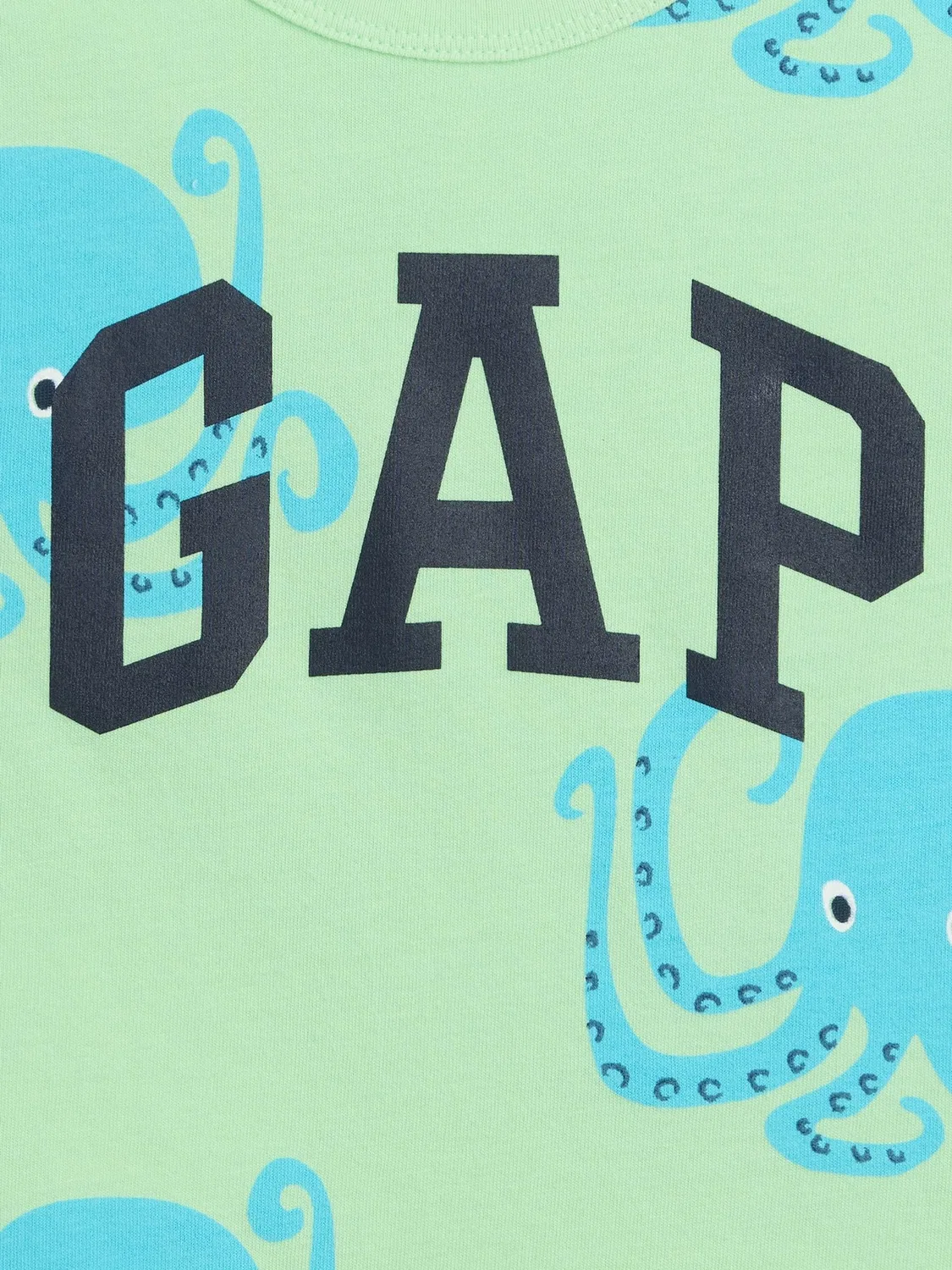 Футболка с принтом Octopus Gap, зеленый — фото 3
