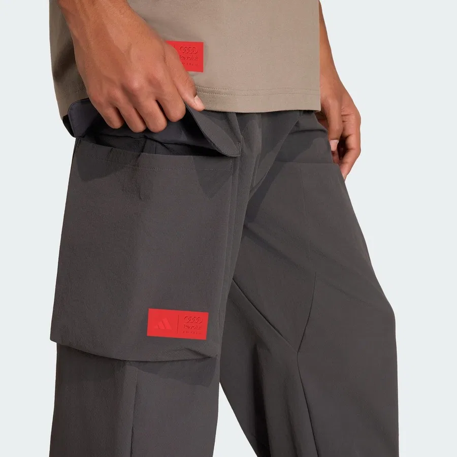 Спортивные брюки с принтом Audi Revolut F1 Team Elevated Woven Pant adidas, Черный — фото 4