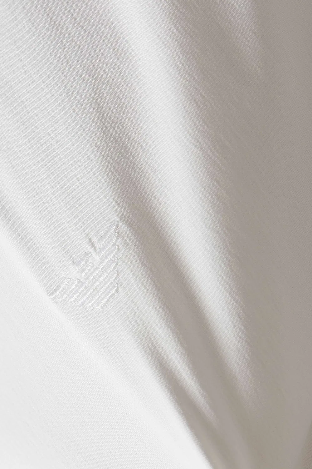 Рубашка хлопковая Micro Eagle Logo Emporio Armani, белый — фото 4