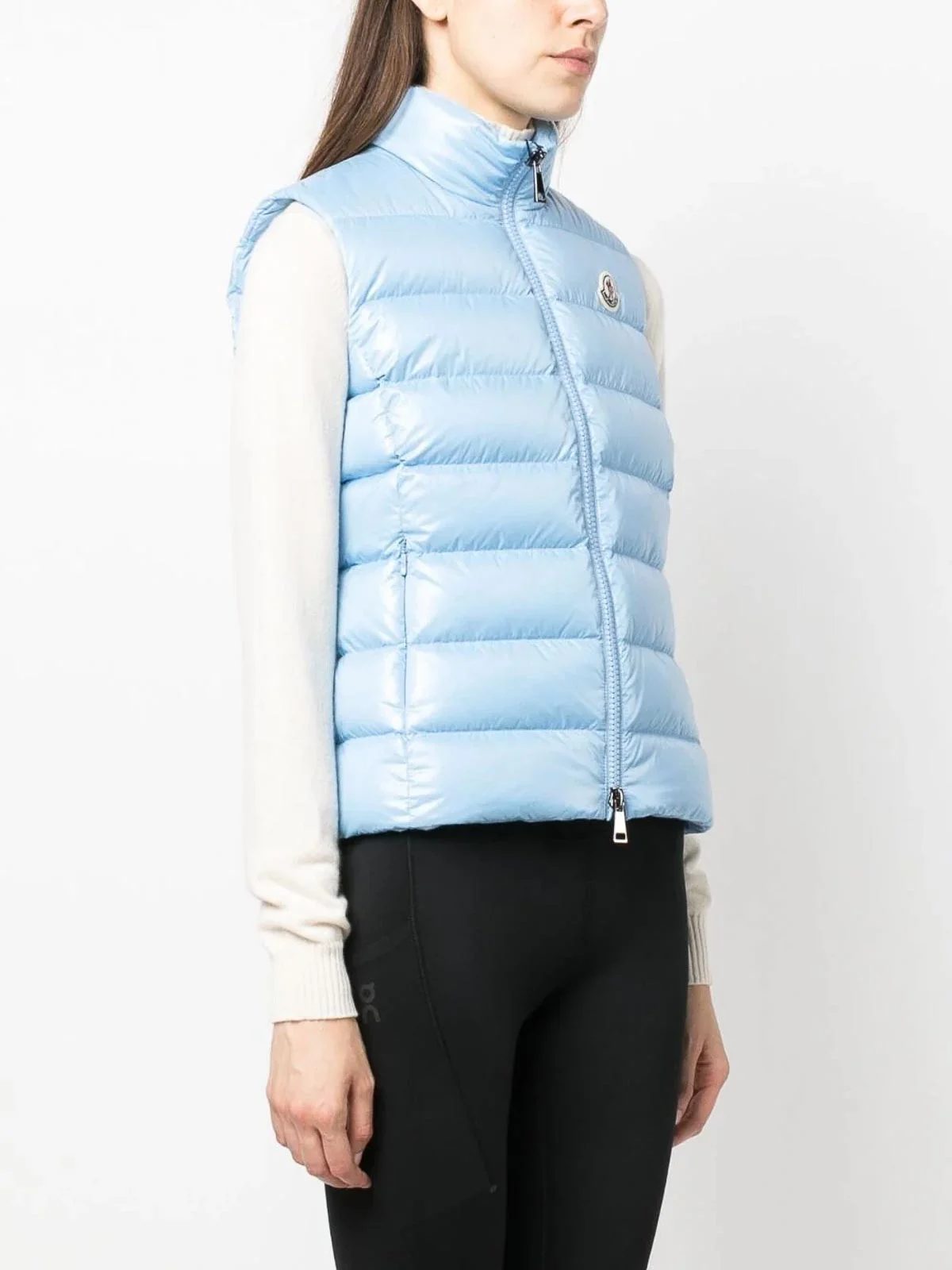Жилет Moncler Ghany Padded Down, светло-голубой