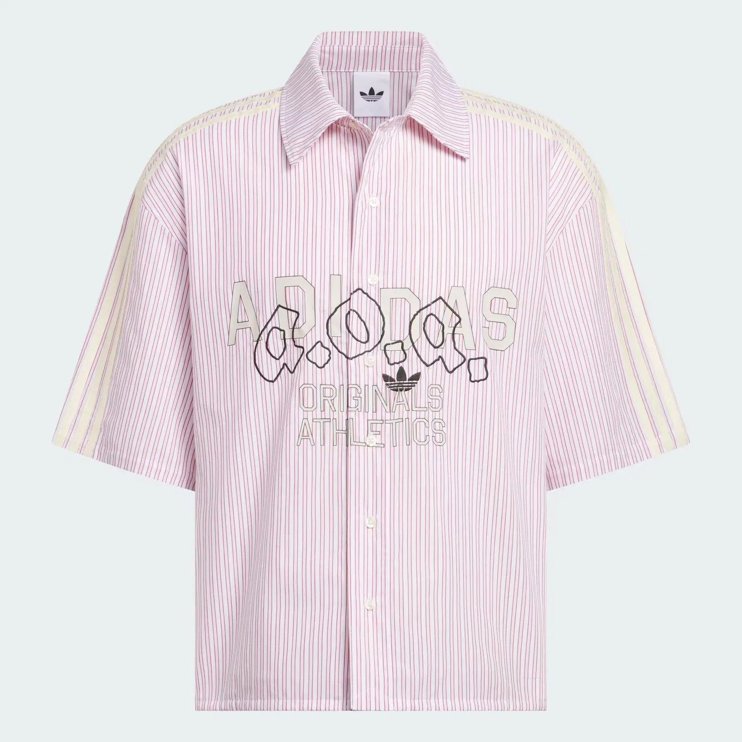 Мужская рубашка с коротким рукавом AOA Button Up Adidas Originals, Team Victory Red — фото 4