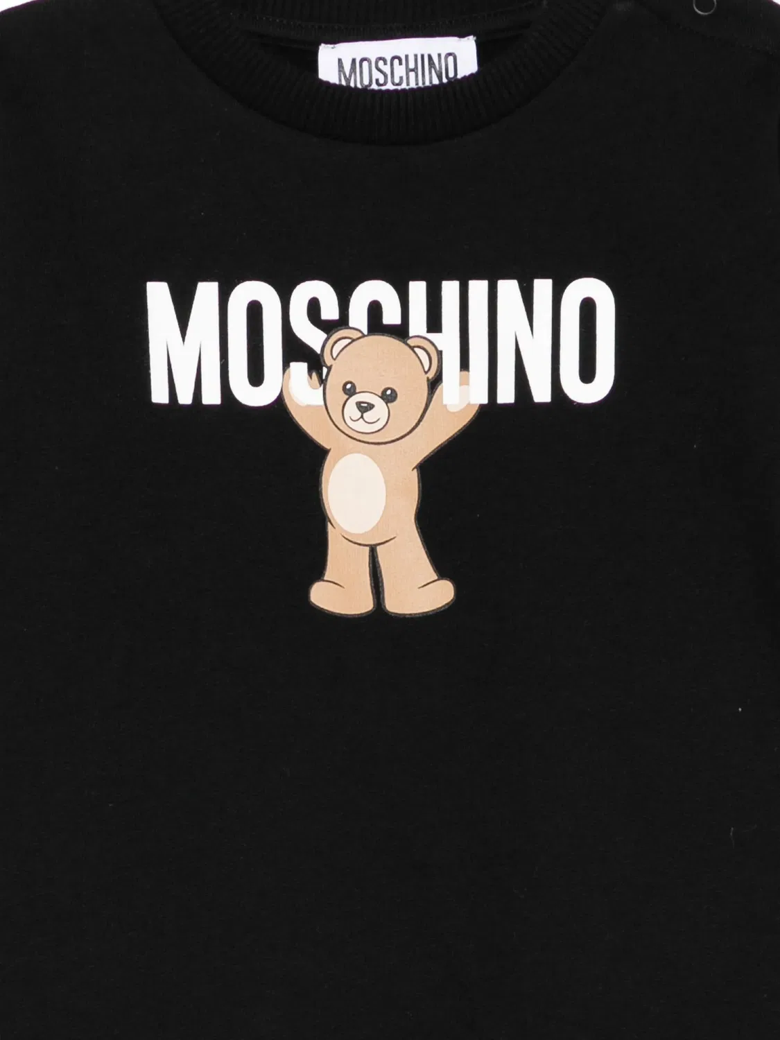 Платье-свитшот с принтом Тедди Moschino, черный — фото 2