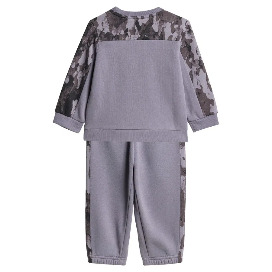 Спортивный костюм ADIDAS SPORTSWEAR «Seasonal Essentials» в сером, антрацитовом и бежевом цветах — фото 2