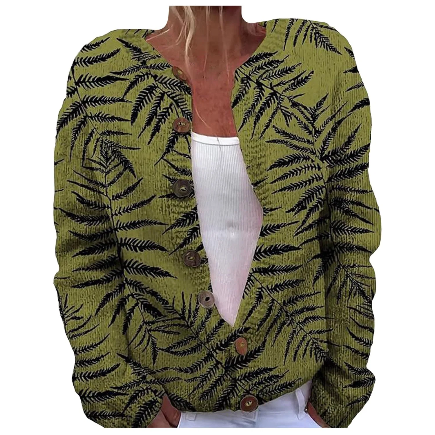 Женский кардиган с принтом Vintage Floral Print, Motivo 14
