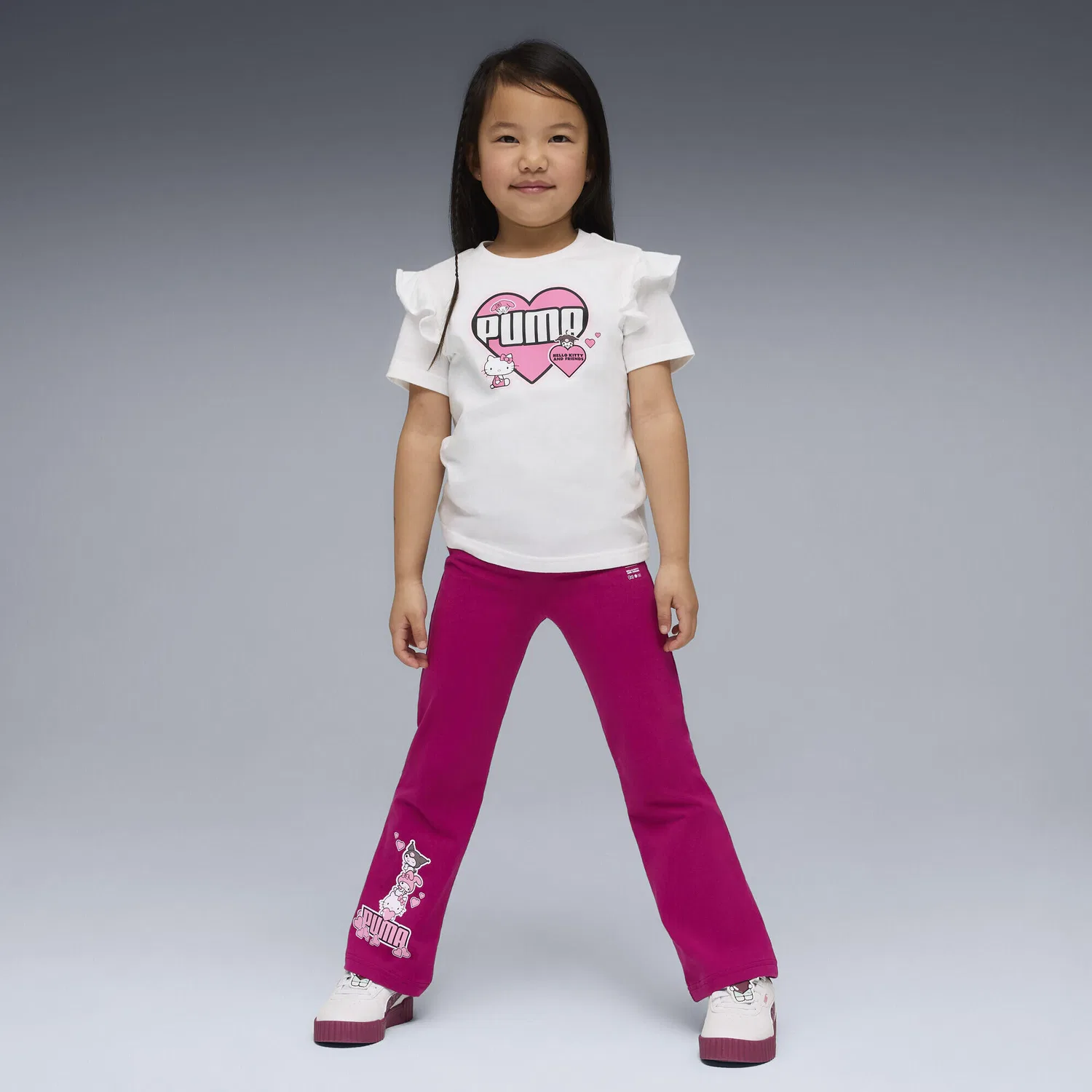 Детские леггинсы с принтом PUMA x HELLO KITTY AND FRIENDS Puma, Роза — фото 4