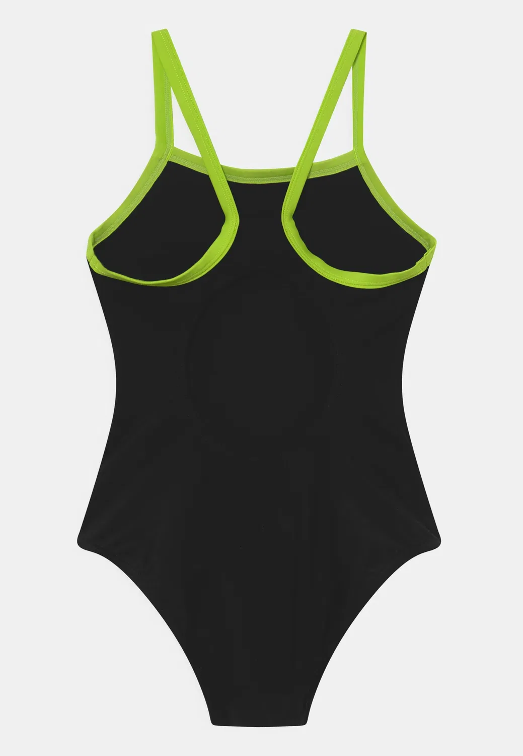 Купальник с тонкими бретелями и спинкой-борцовкой и логотипом Boom Speedo, Black/Atomic Lime/Electric Pink — фото 2