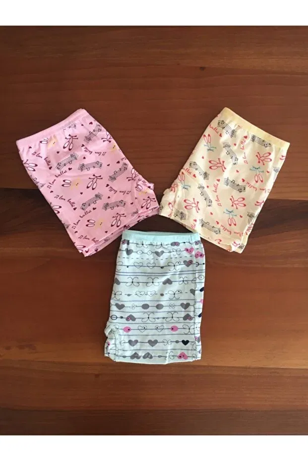 Детские боксеры для девочек с принтом 3 шт Leyna Butik, Mixed3 — фото 2