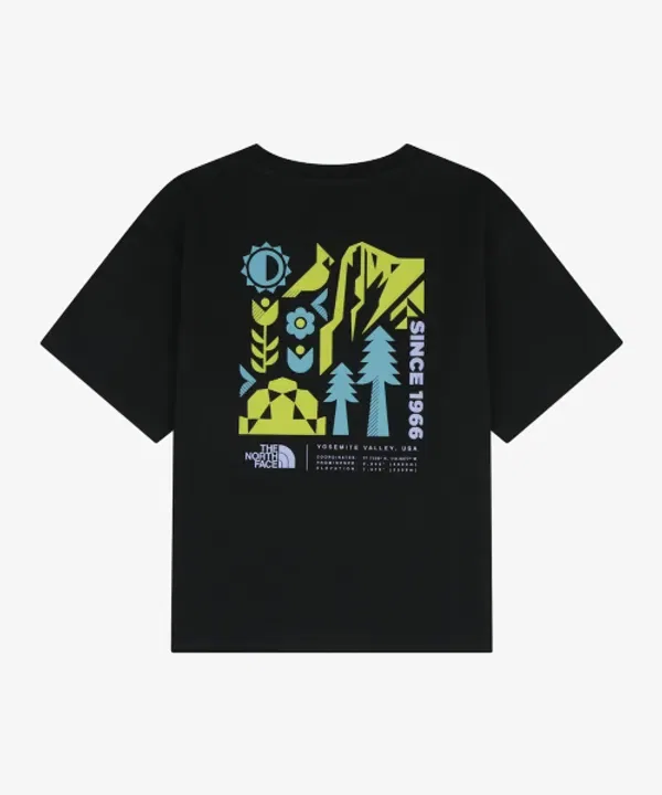 Футболка детская с коротким рукавом, ex Cruise, The North Face Kids, черный — фото 2