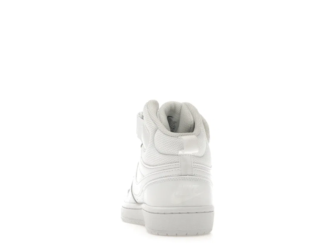 Детские кроссовки Nike Court Borough Mid 2, White/White/White — фото 4