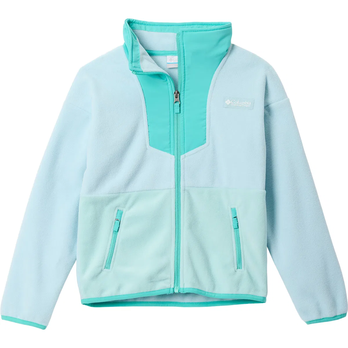 Детская куртка из флиса на молнии Sequoia Grove Full-Zip Fleece Jacket Columbia, Marine Light/Dolphin/Spray