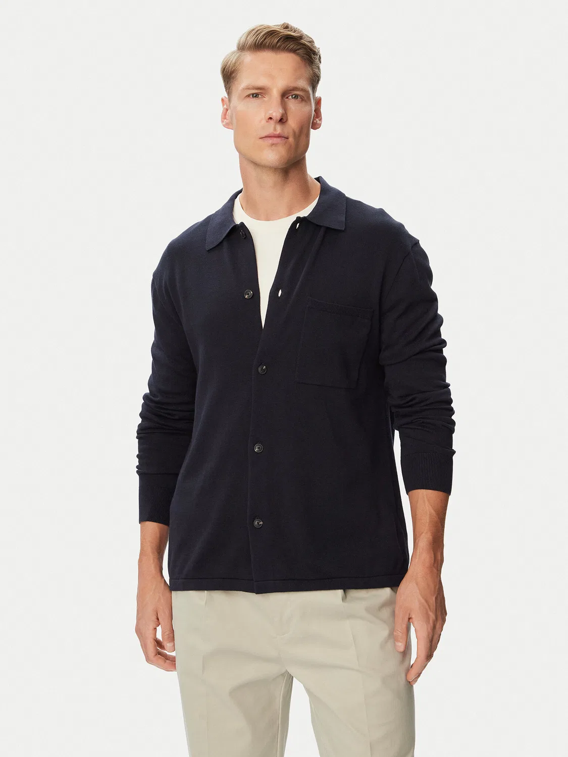 Мужской кардиган стандартного кроя Essential Tommy Hilfiger, темно-синий