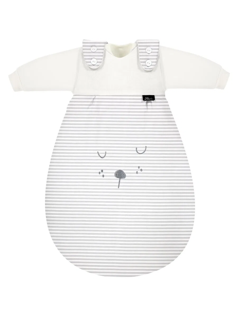 Спальный мешок ALVI 'Schlafsack Baby-Maxchen 3-teilig Baumwolle' белого цвета