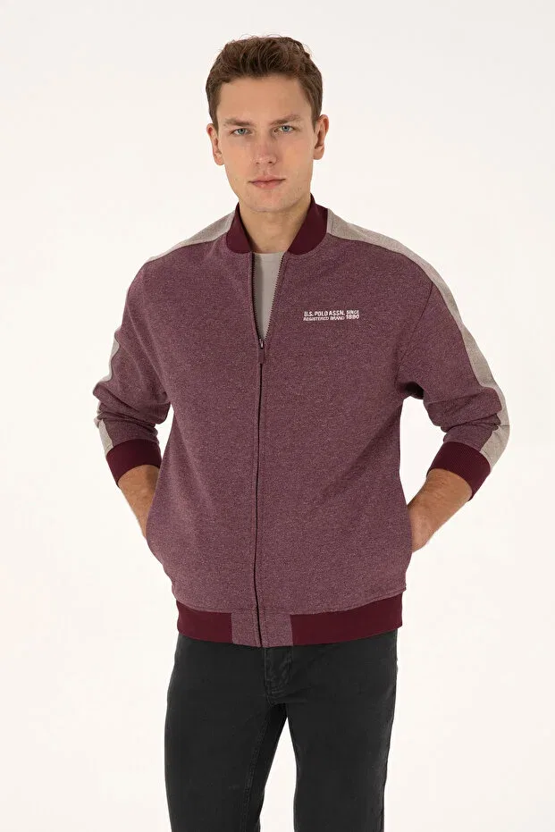 Мужской кардиган с длинным рукавом U.S. Polo Assn., Plum