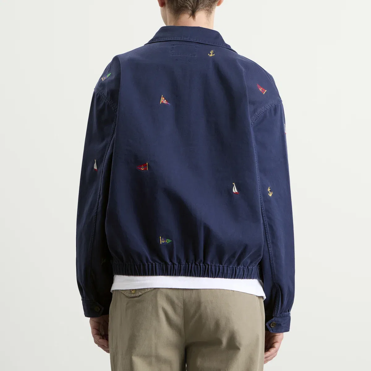 Ветровка с флагом Polo Ralph Lauren, Navy — фото 3