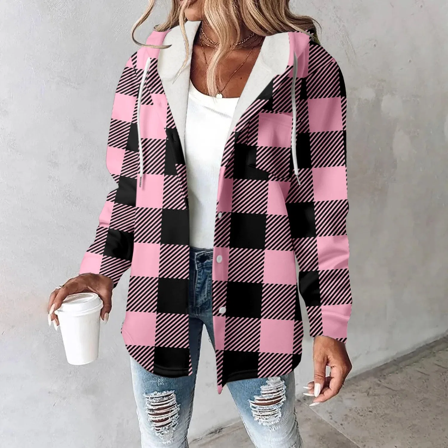 Женское пальто из софтшелла с карманами на молнии, Colore: Rosa — фото 3