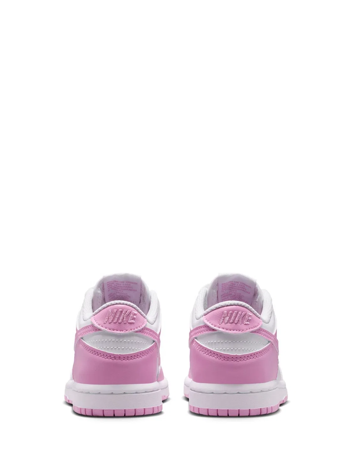 Кроссовки Nike Dunk Low Little Kids, бело-розовые — фото 4