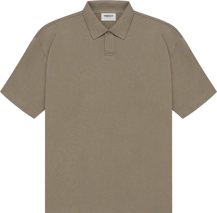 

Футболка Fear of God Essentials Short-Sleeve Polo 'Taupe', загар, Серый, Футболка Fear of God Essentials Short-Sleeve Polo 'Taupe', загар