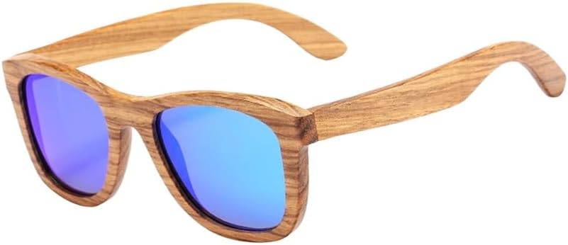 

Ретро поляризованные солнцезащитные очки из древесины зебры с защитой от УФ-излучения UV400 для мужчин и женщин, ручная работа, деревянные солнцезащитные очки UJNHGQ, Ice Blue