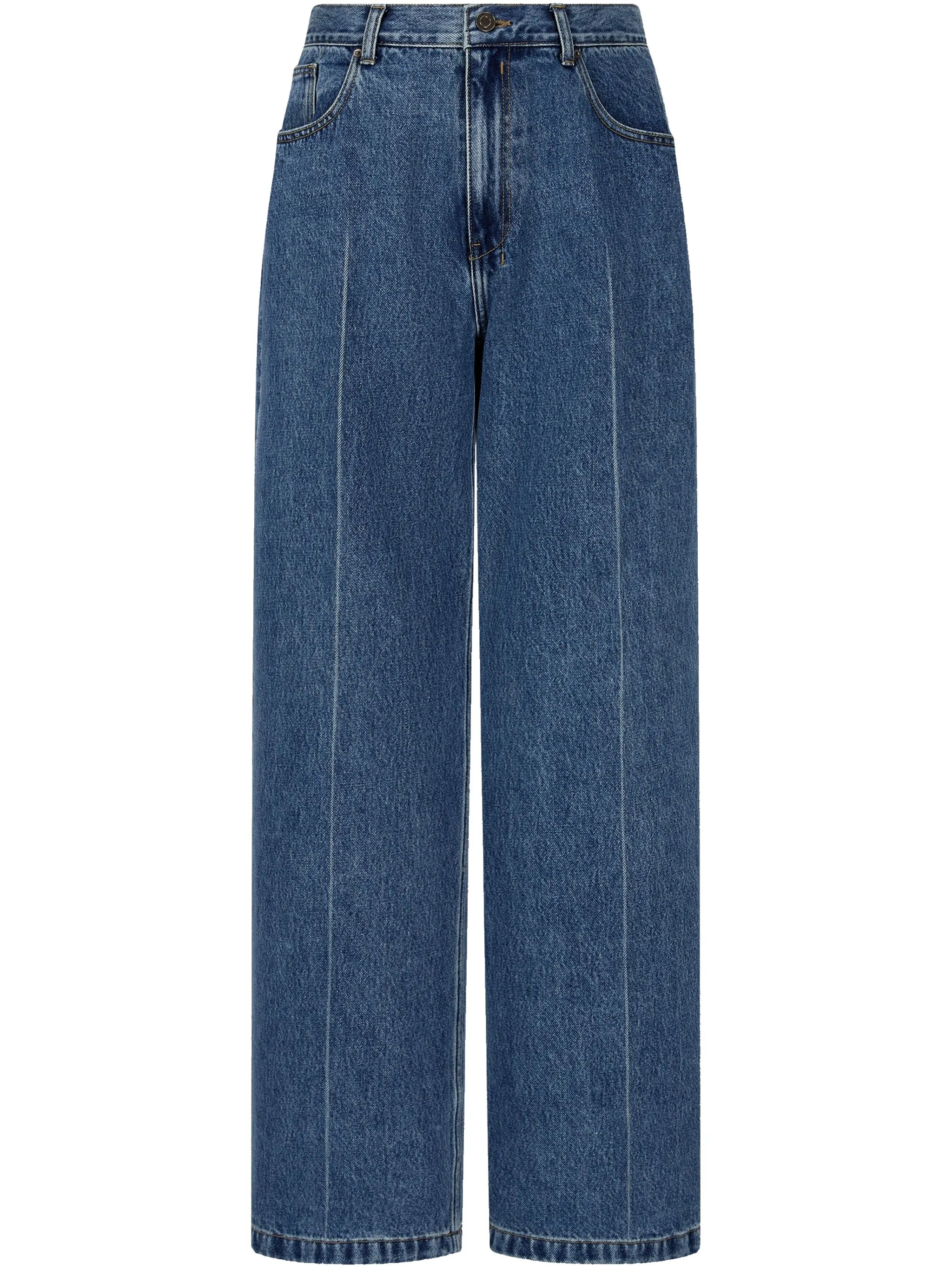 

Джинсы со складками Studio Tomboy, синий