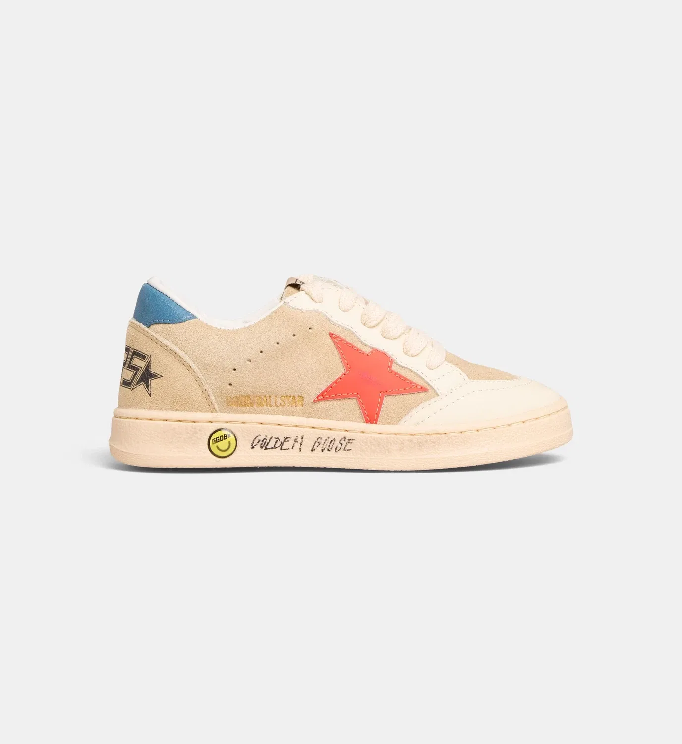 Низкие кеды Ball Star New из замши с эффектом потертости GOLDEN GOOSE, мультицвет